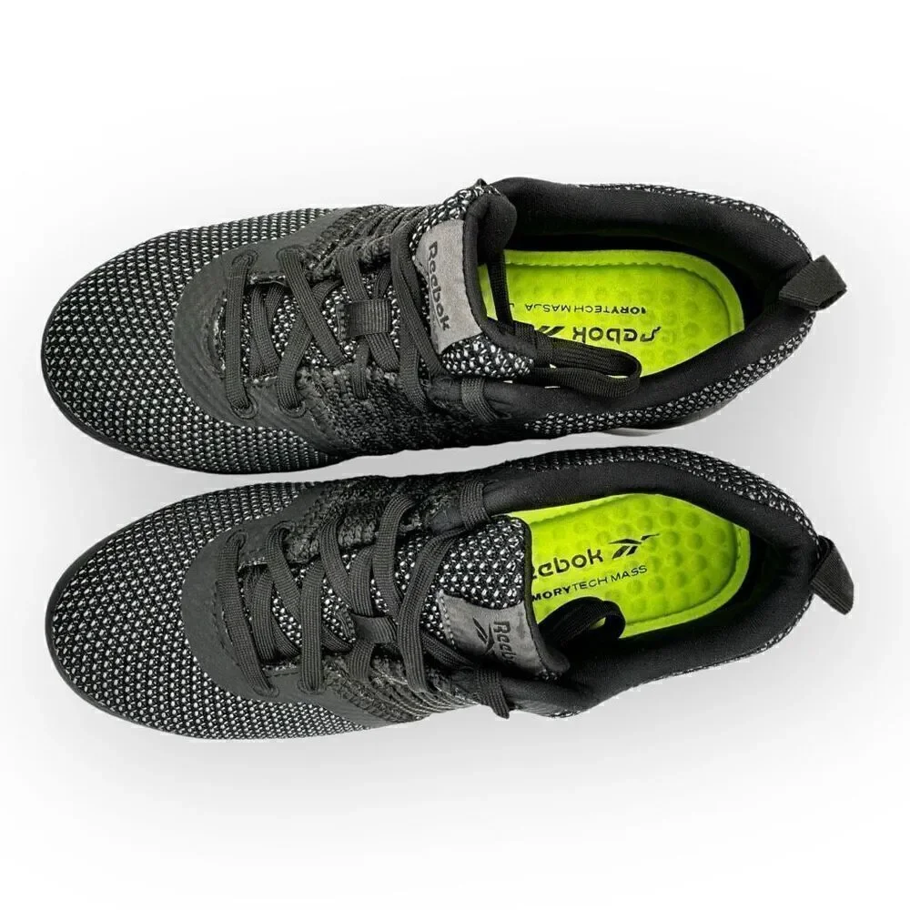 Reebok Print Work Utility shoes RB249 Composite Toe black/white womens size 8 EU